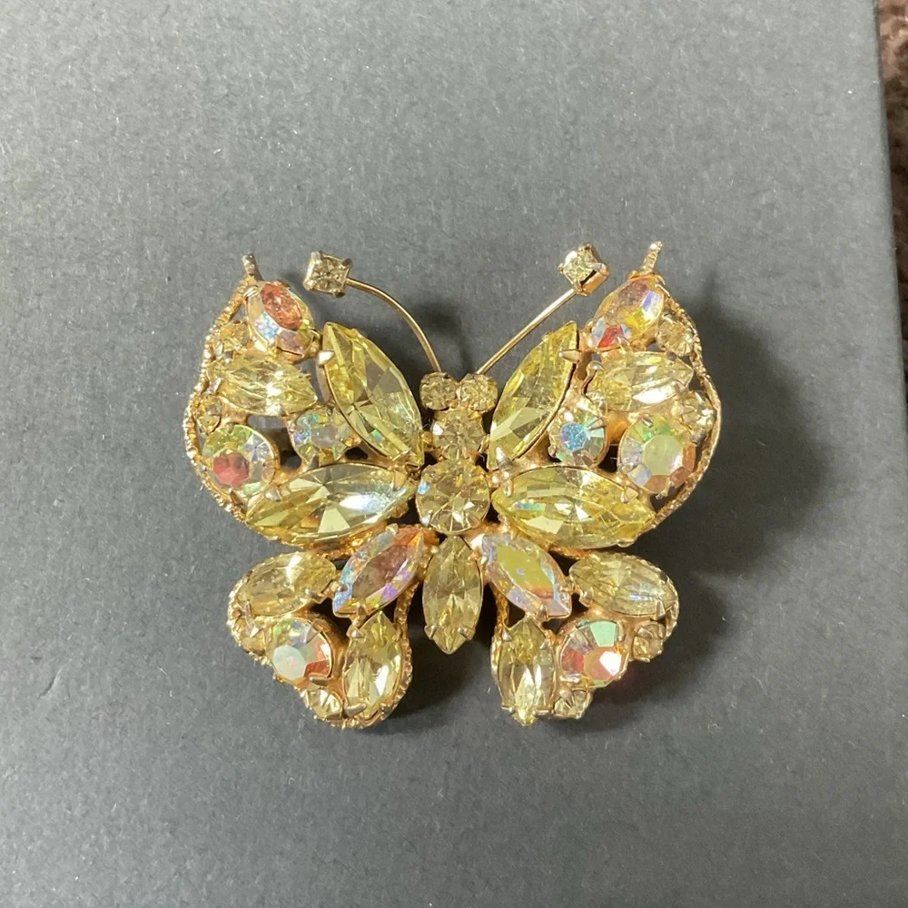 Vintage Signed Regency Butterfly Brooch